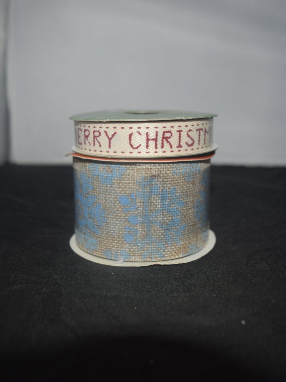 Crafter's Square Christmas Holiday Ribbon Spools Stack Lot of 2 NWT